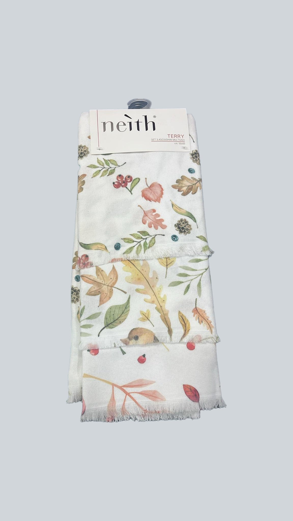 Strofinaccio Stampato Biancheria Terry Strof Set 3 Neith