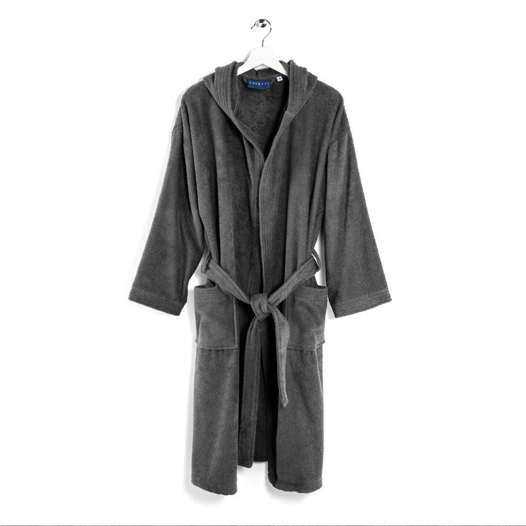 Bathrobe with hood Minorca Linen Acc Caleffi