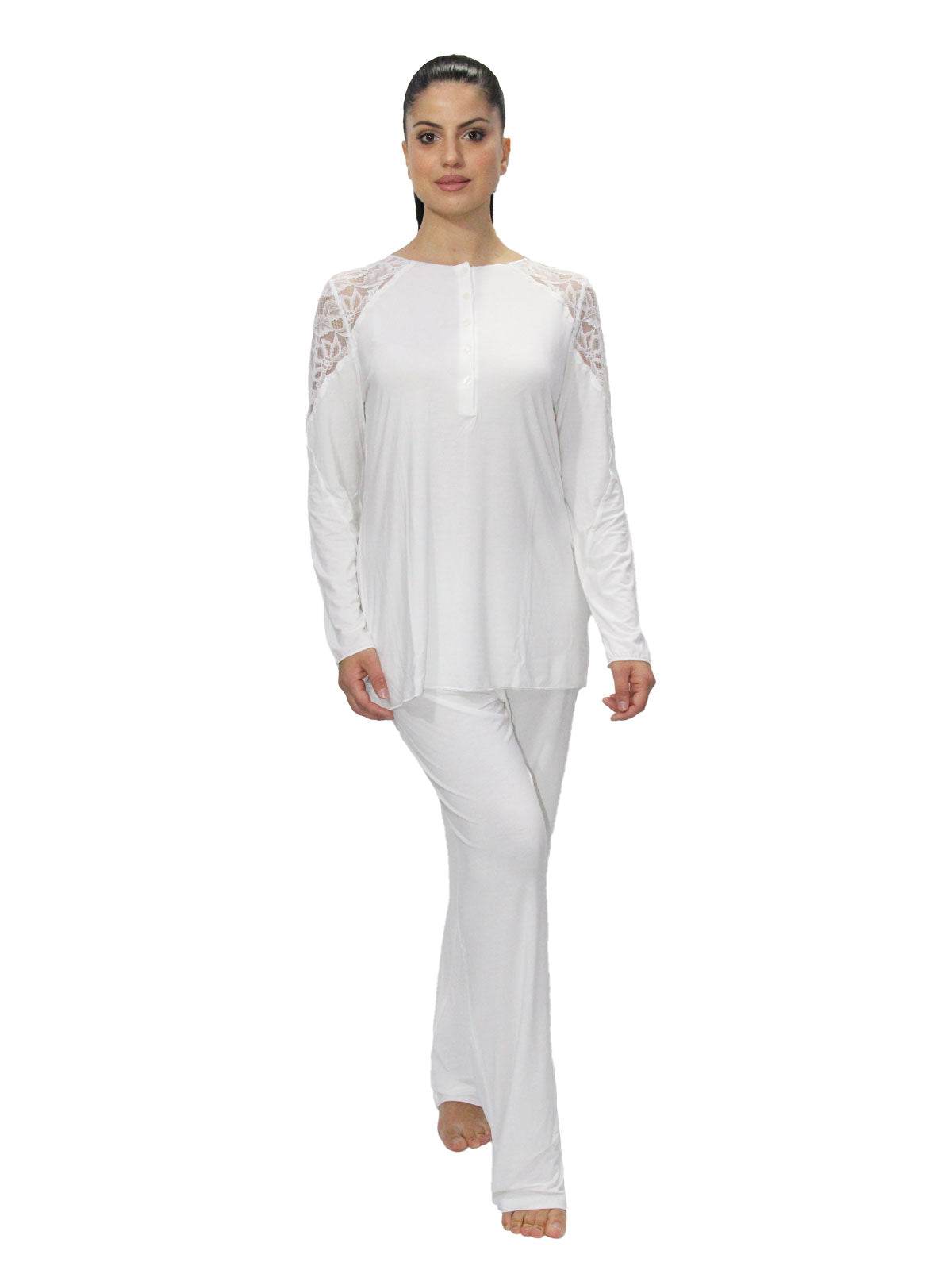 Pigiama Manica lunga Donna Hamilton Paladini - evabiancheria