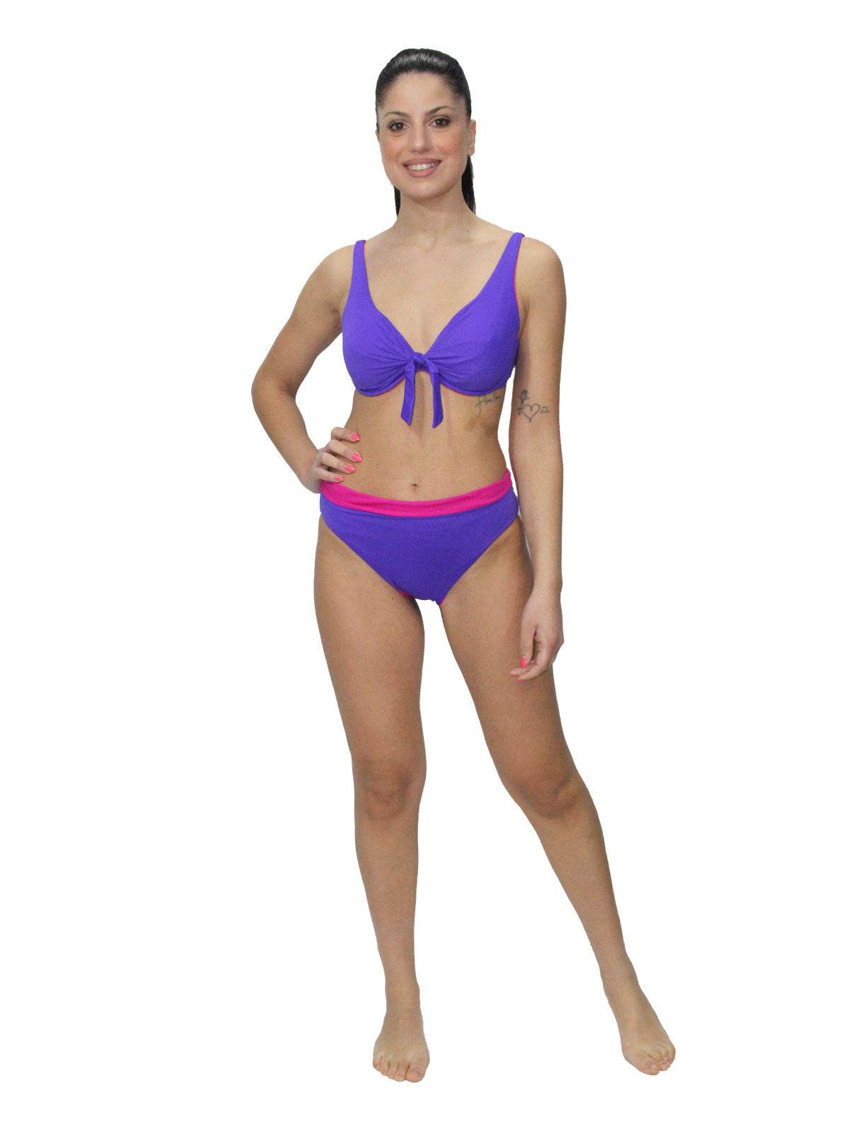 Bikini Sfoderato con ferretto Donna H302 Huitre - evabiancheria