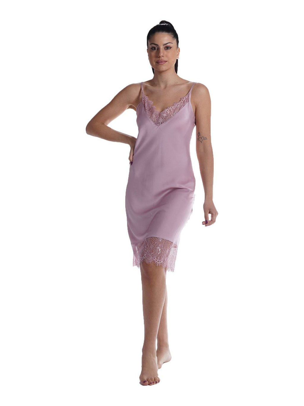 Parigina corta Donna Love Nightdress Endorfinella evabiancheria