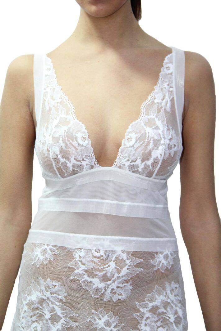 Parigina corta Donna MUST CROISETTE 10694 bianco La Perla - evabiancheria