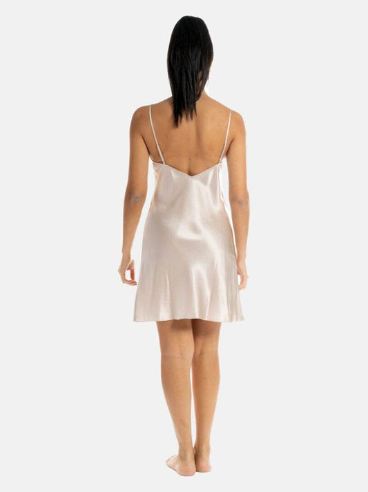 Parigina corta Donna VLST60587 Champagne Luna di Seta - evabiancheria