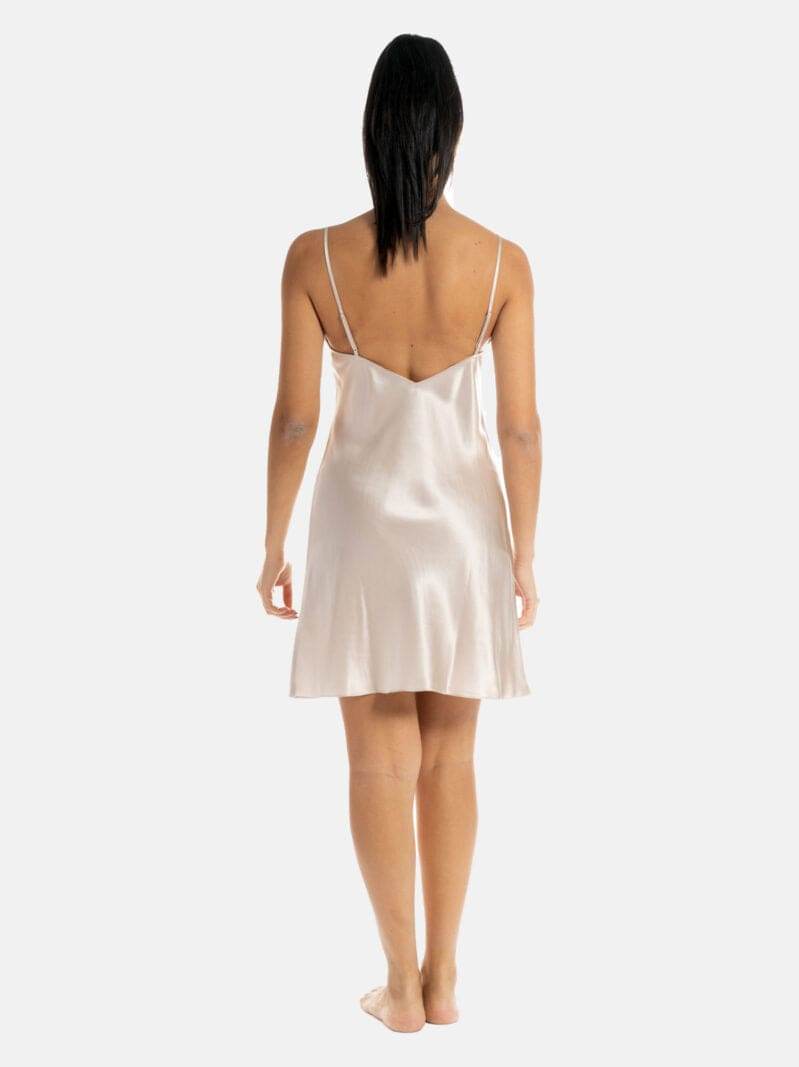 Parigina corta Donna VLST60587 Champagne Luna di Seta - evabiancheria