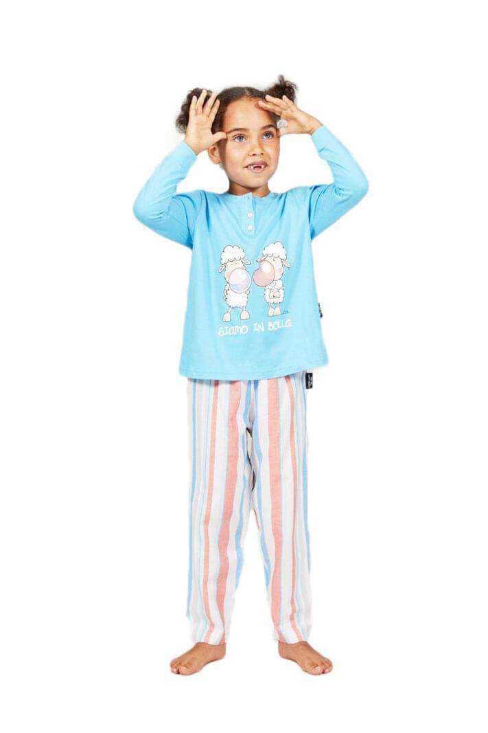 Pigiama Lungo Bimba H4904 Happy People - evabiancheria