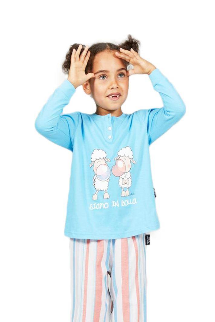 Pigiama Lungo Bimba H4904 Happy People - evabiancheria