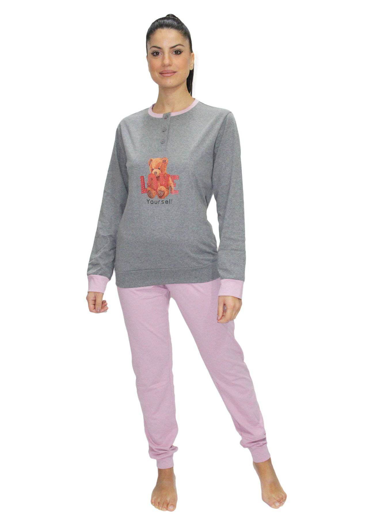 Pigiama Lungo Donna 250 PF No Name - evabiancheria