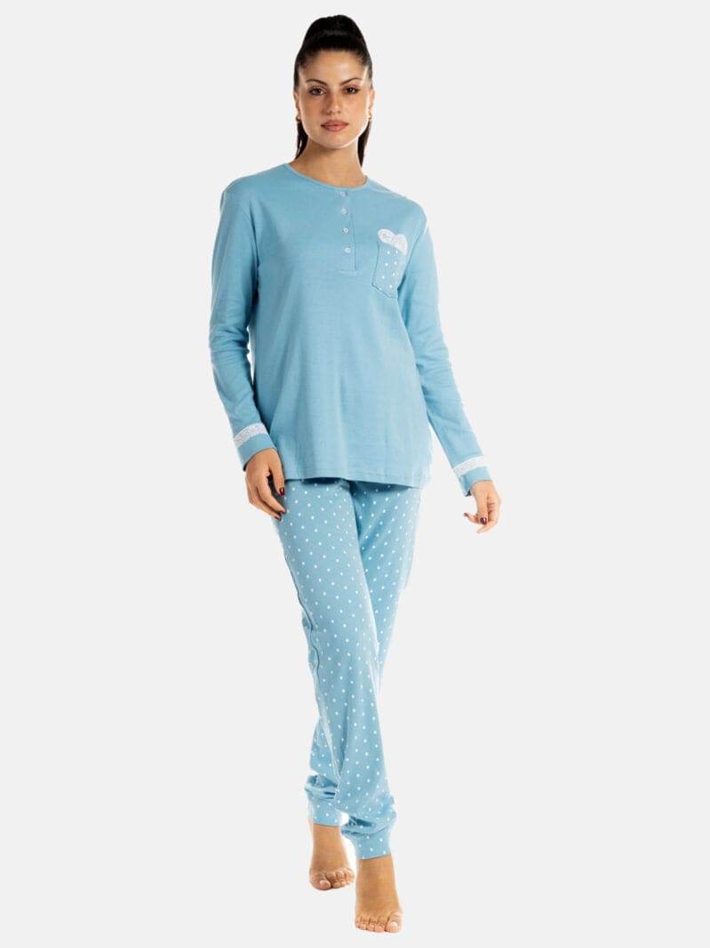 Pigiama Lungo Donna 3527 Mypi - evabiancheria