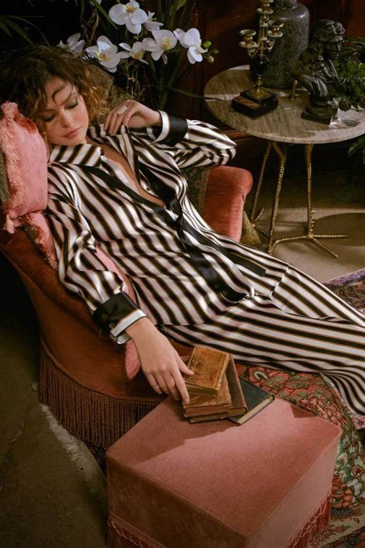 Pigiama Lungo Donna 4LAN5501 Marjolaine - evabiancheria