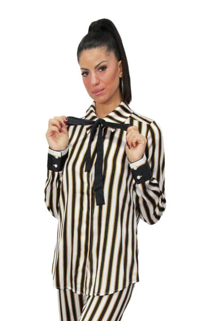 Pigiama Lungo Donna 4LAN5501 Marjolaine - evabiancheria