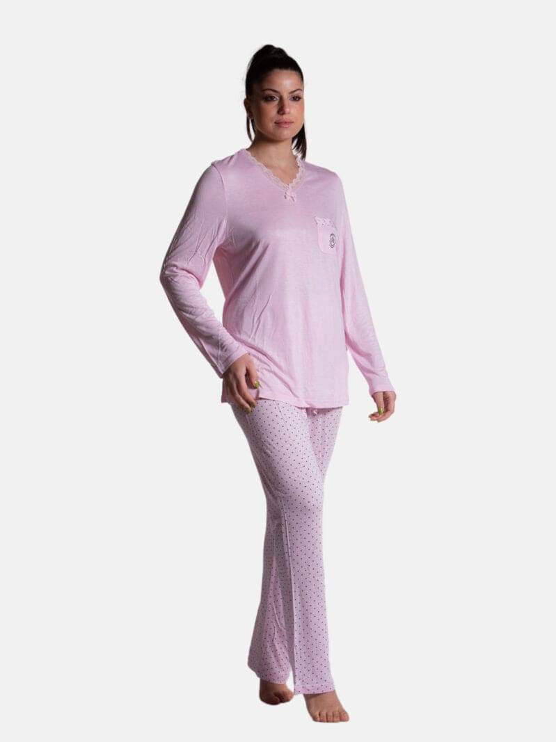 Pigiama Lungo Donna 55816 Admas - evabiancheria