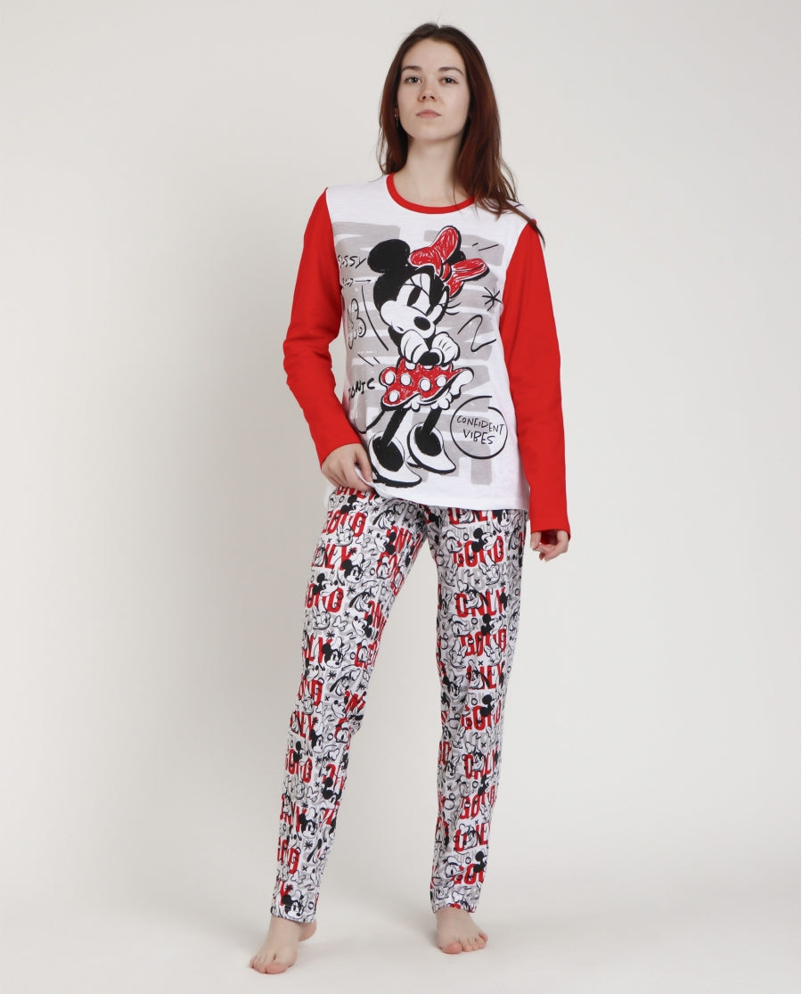 Pigiama Lungo Donna 62305 Disney evabiancheria