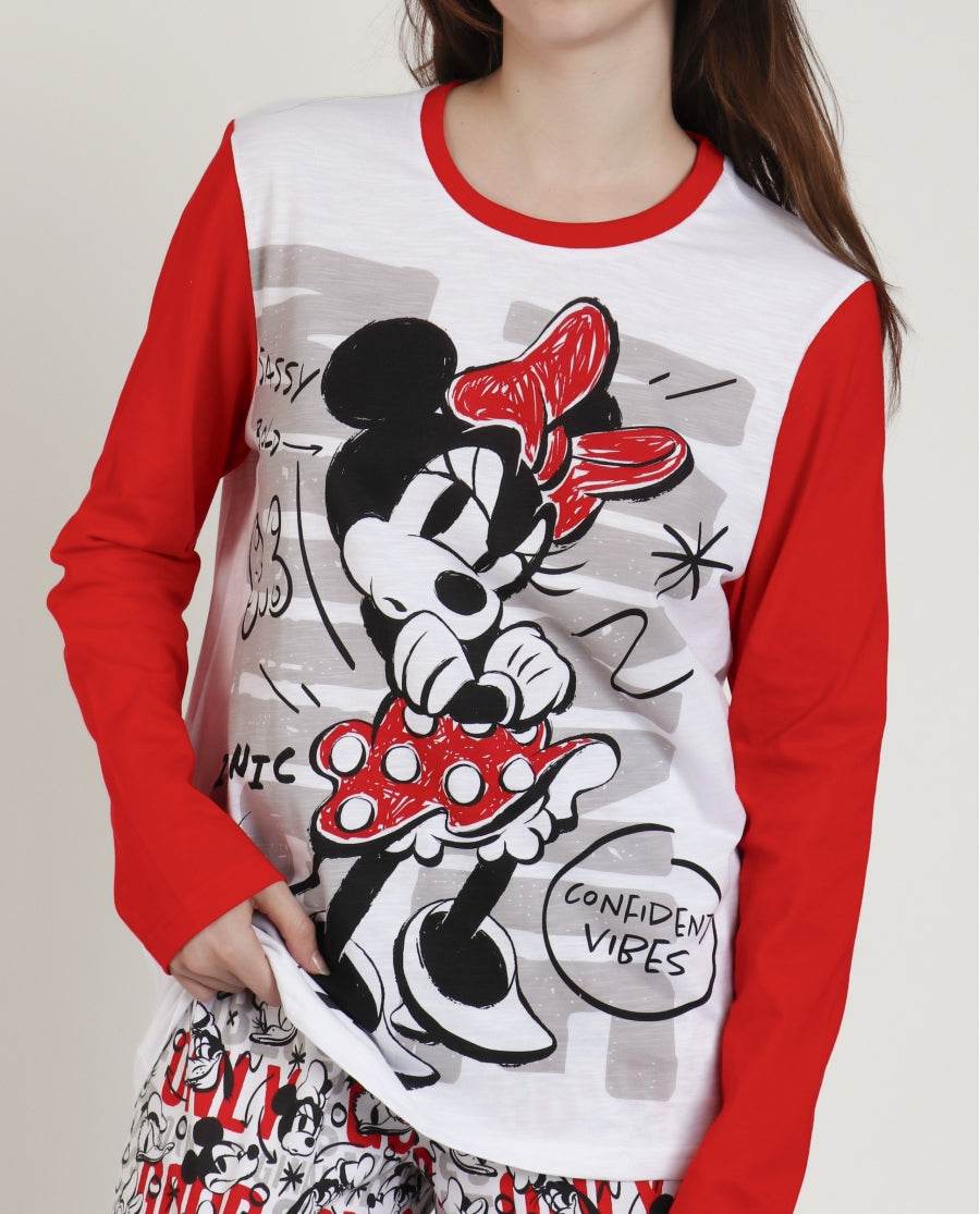 Pigiama Lungo Donna 62305 Disney - evabiancheria