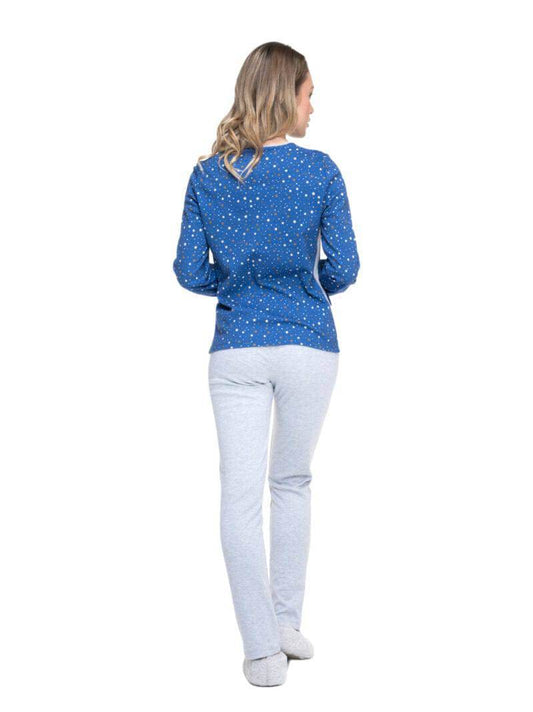 Pigiama Lungo Donna ANICE 8122 Pepita - evabiancheria