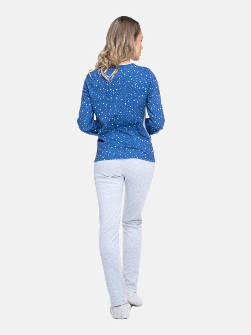 Pigiama Lungo Donna ANICE 8122 Pepita - evabiancheria