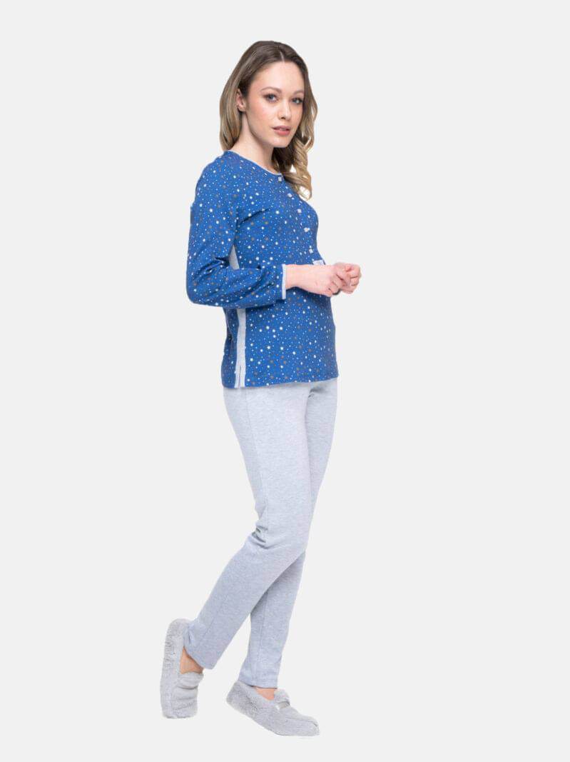 Pigiama Lungo Donna ANICE 8122 Pepita - evabiancheria