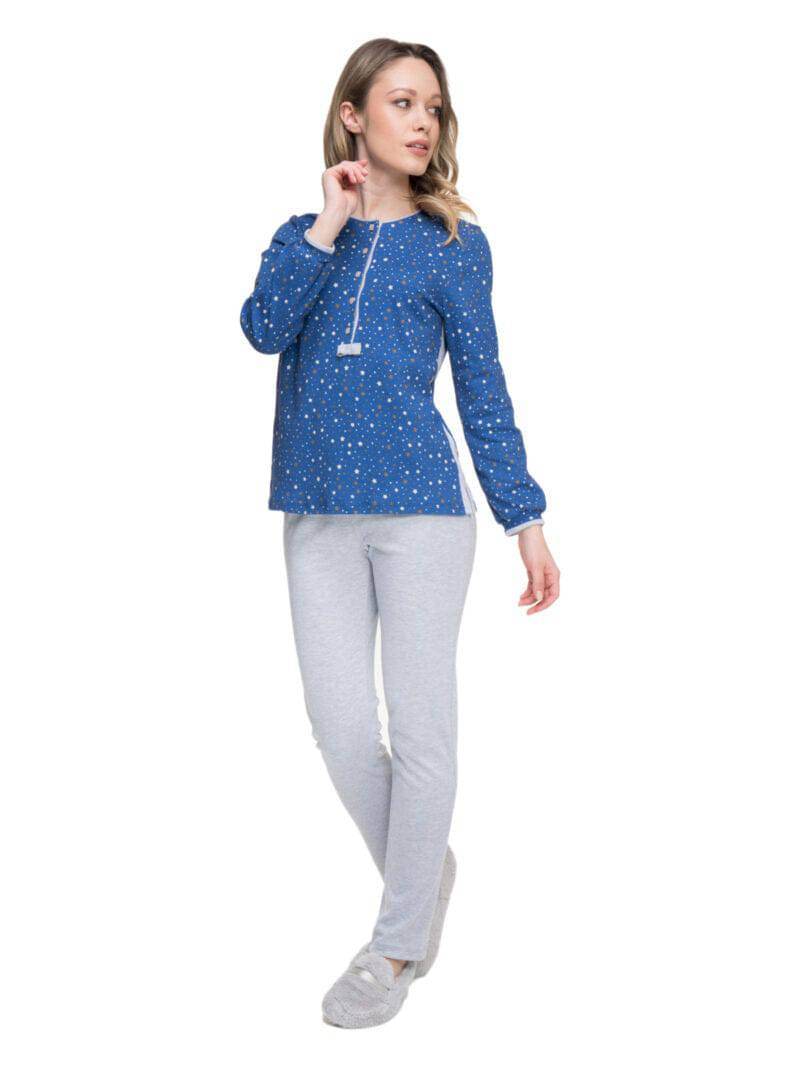 Pigiama Lungo Donna ANICE 8122 Pepita - evabiancheria