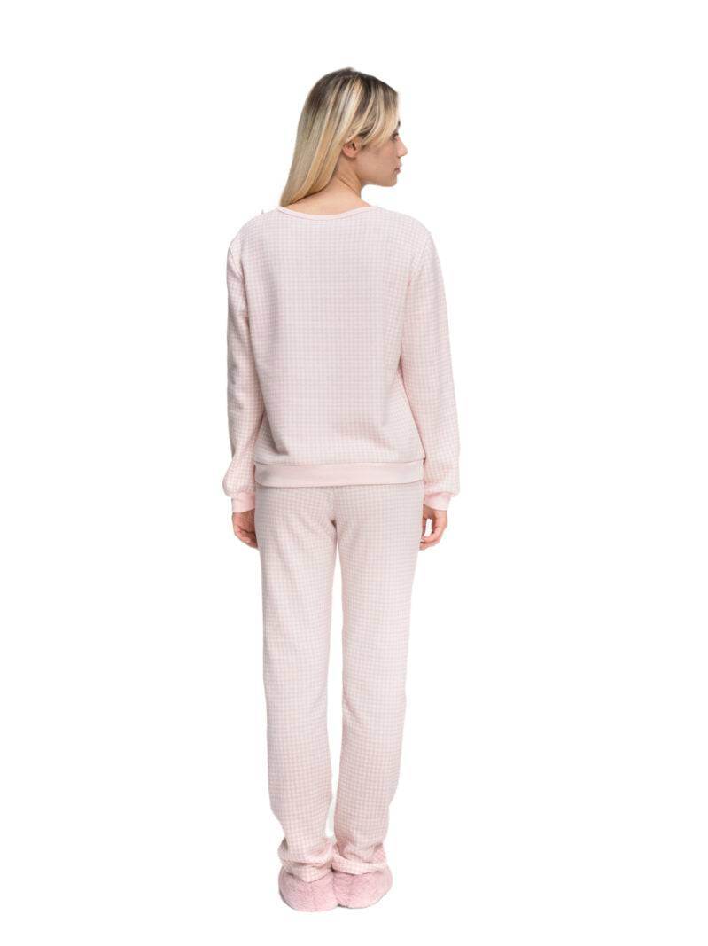 Pigiama Lungo Donna CAMOMILLA 8240 Pepita - evabiancheria