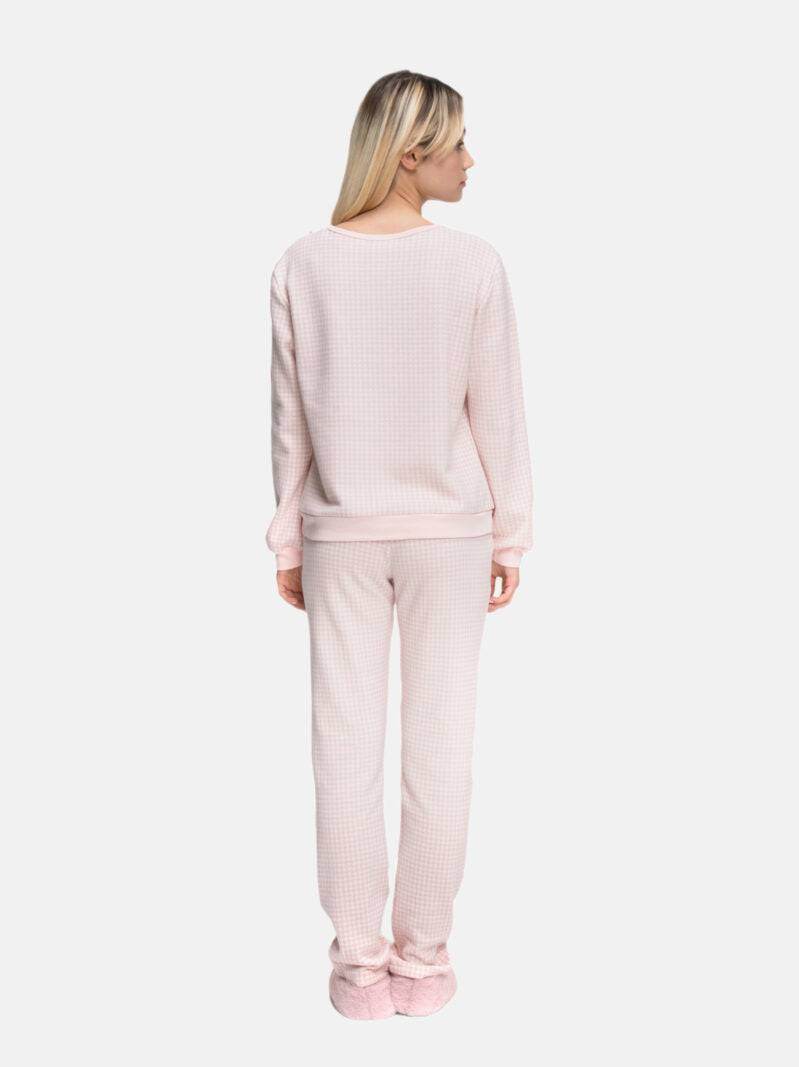 Pigiama Lungo Donna CAMOMILLA 8240 Pepita - evabiancheria