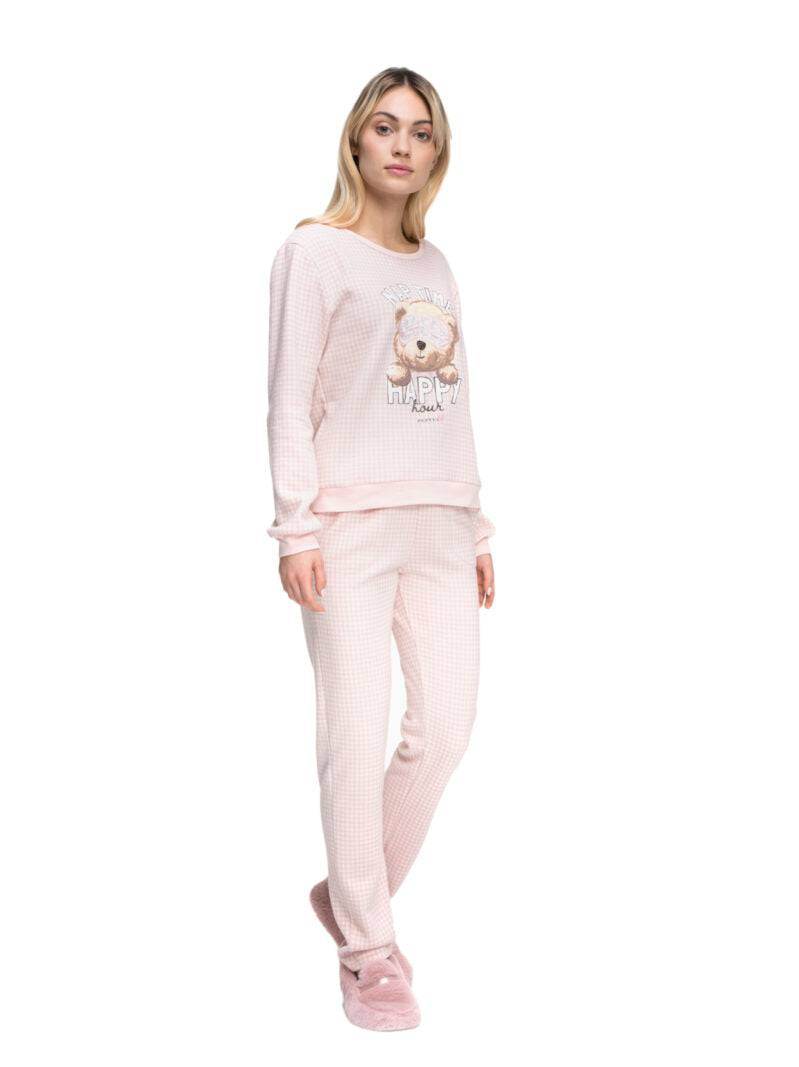 Pigiama Lungo Donna CAMOMILLA 8240 Pepita - evabiancheria