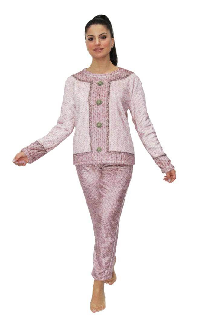 Pigiama Lungo Donna COCO PIG Stardust - evabiancheria