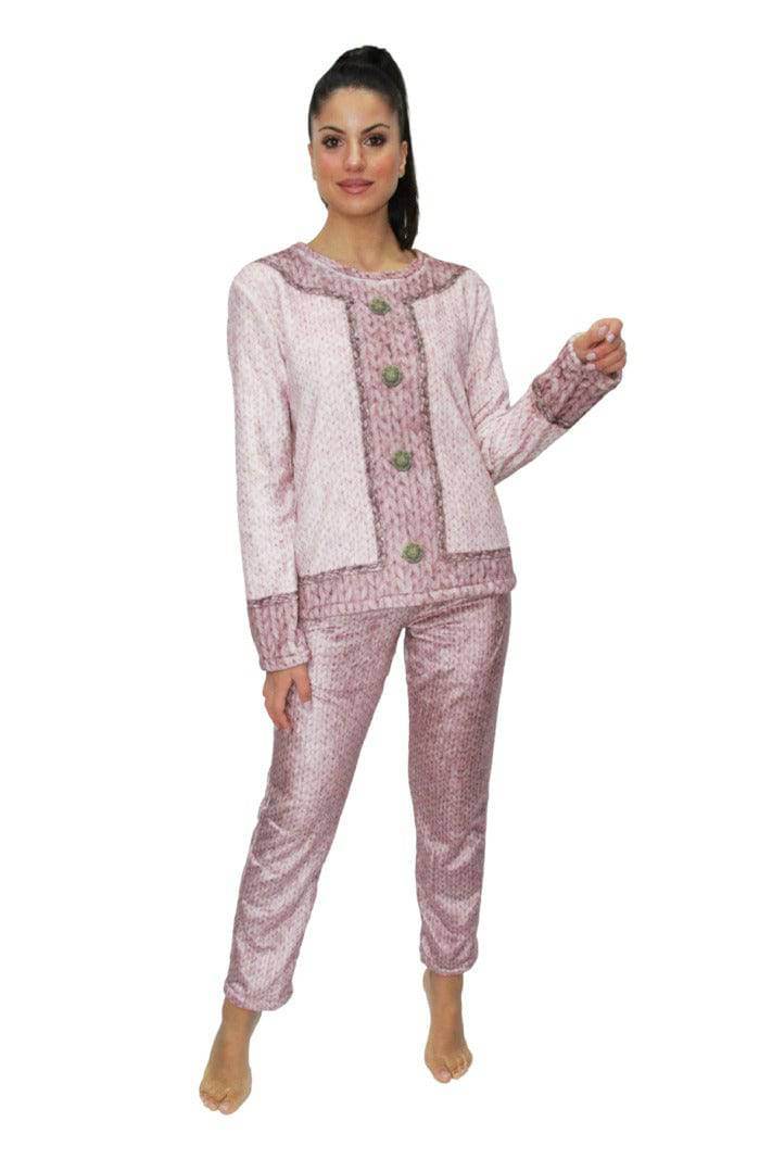 Pigiama Lungo Donna COCO PIG Stardust - evabiancheria