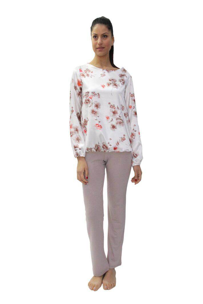 Pigiama Lungo Donna D1054 Amadine - evabiancheria