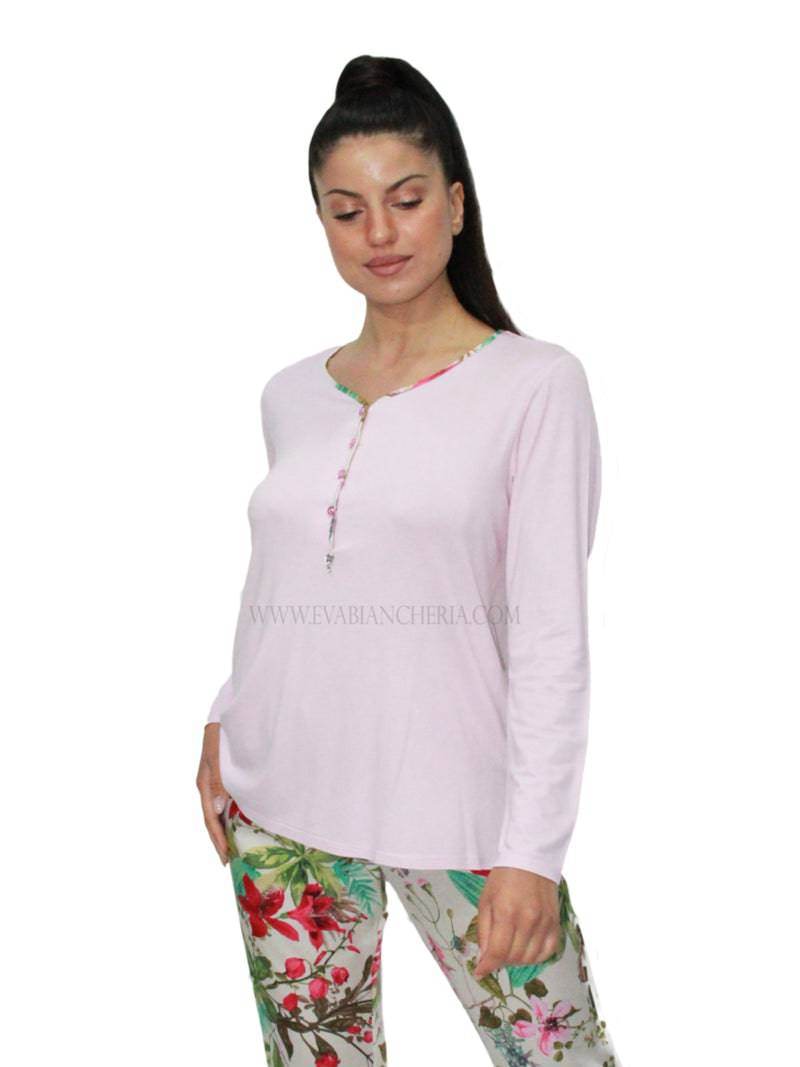 Pigiama Lungo Donna D1732 Amadine - evabiancheria