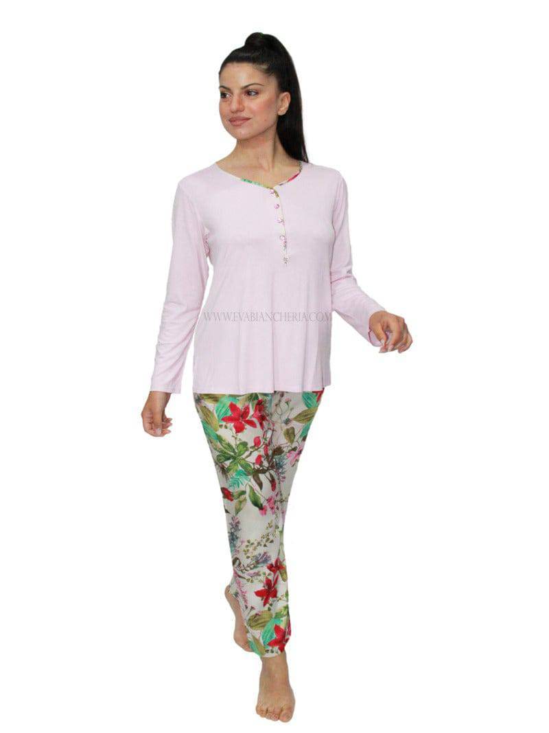 Pigiama Lungo Donna D1732 Amadine - evabiancheria