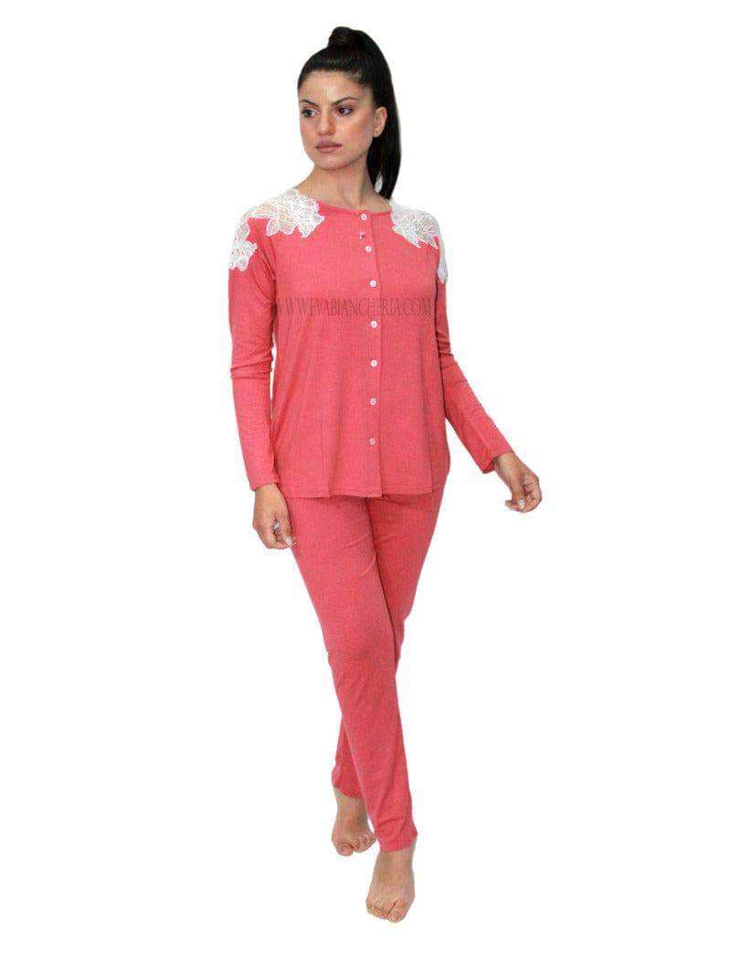 Pigiama Lungo Donna D1742 Amadine - evabiancheria