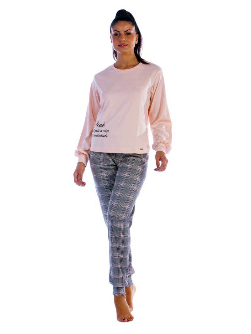Pigiama Lungo Donna D1882 Amadine - evabiancheria