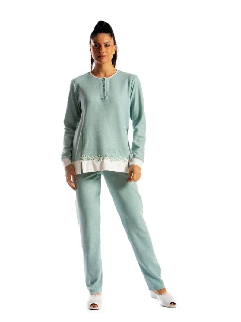 Pigiama Lungo Donna D1912 Amadine - evabiancheria