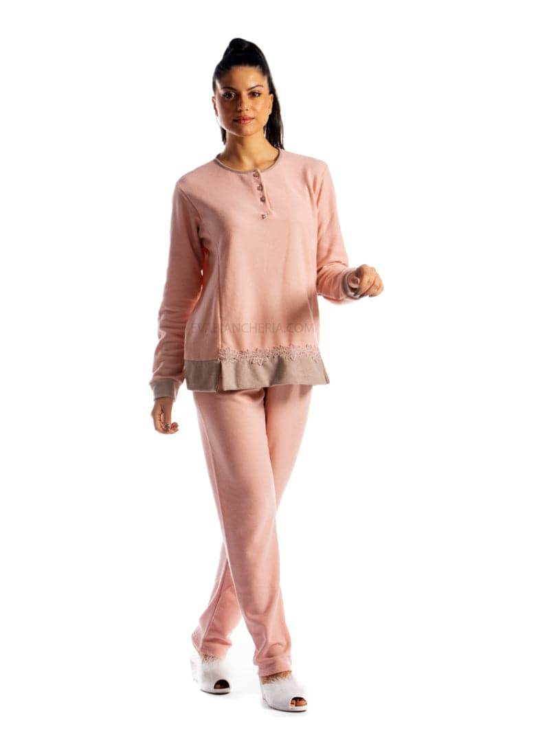 Pigiama Lungo Donna D1912 Amadine - evabiancheria