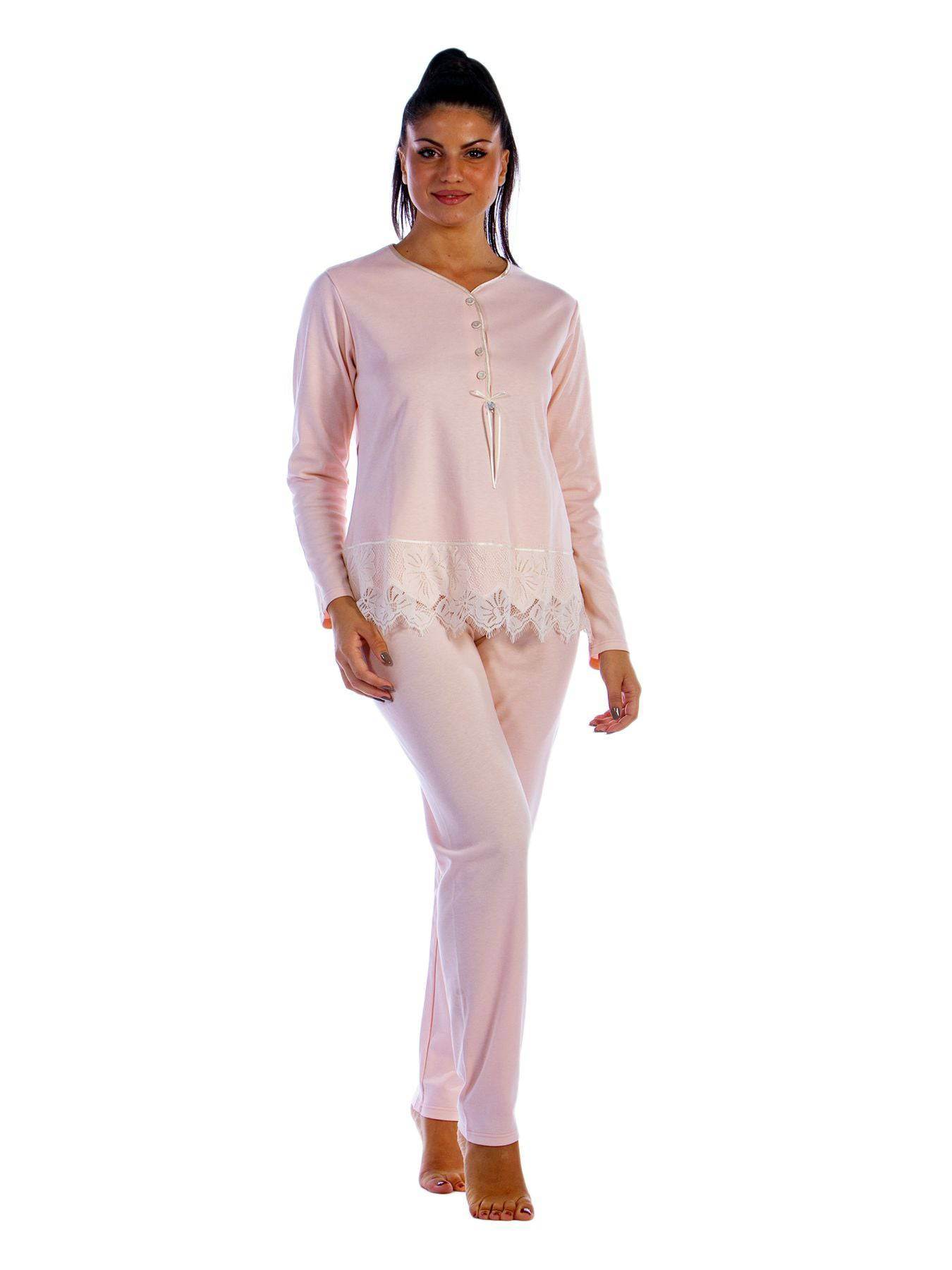 Pigiama Lungo Donna D1928 Amadine - evabiancheria