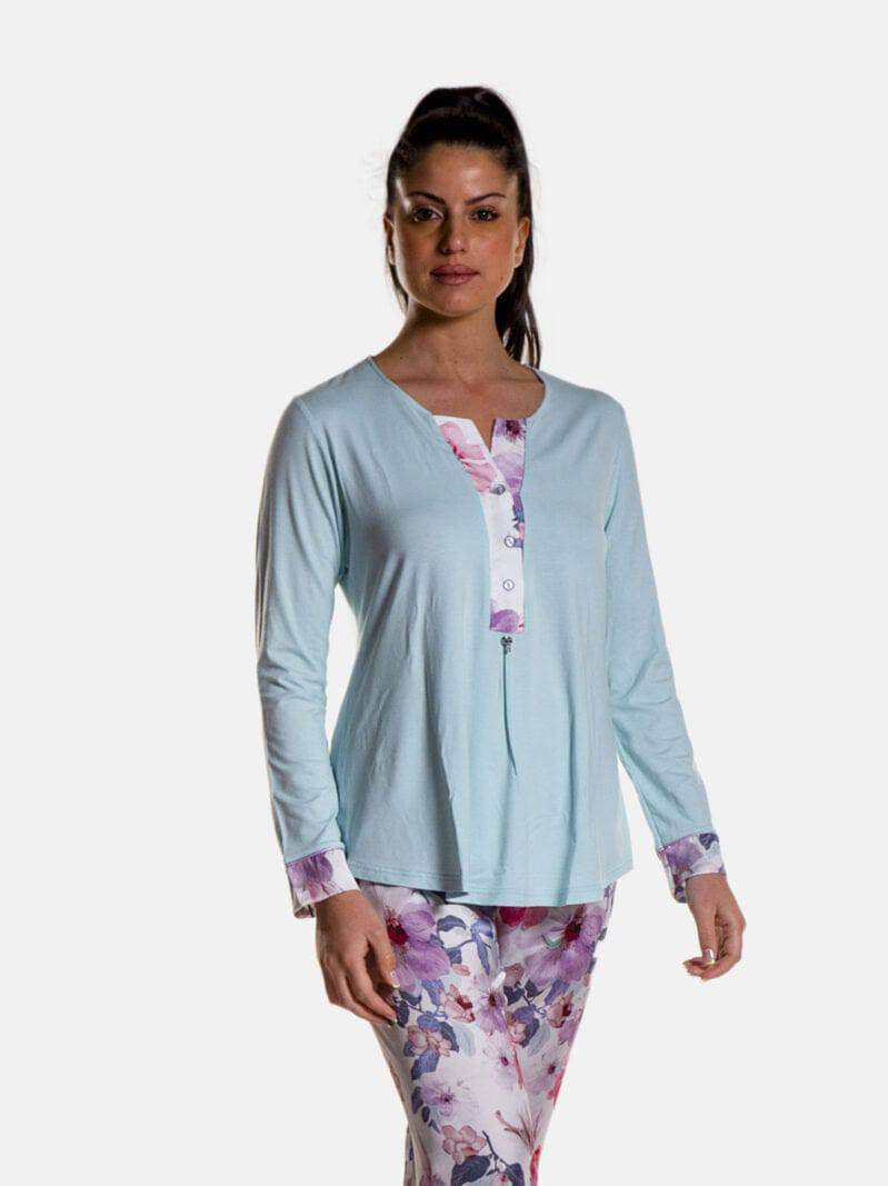 Pigiama Lungo Donna D2039 Amadine - evabiancheria