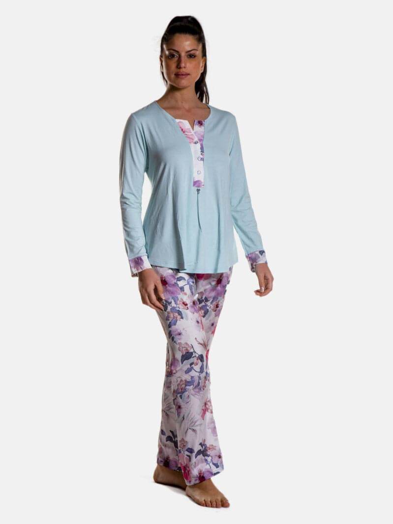 Pigiama Lungo Donna D2039 Amadine - evabiancheria