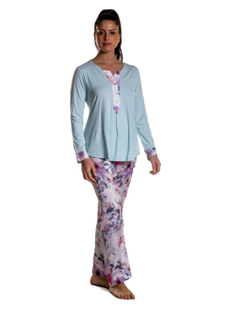 Pigiama Lungo Donna D2039 Amadine - evabiancheria