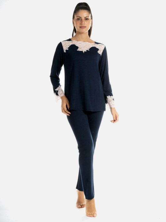 Pigiama Lungo Donna D2250 Amadine - evabiancheria