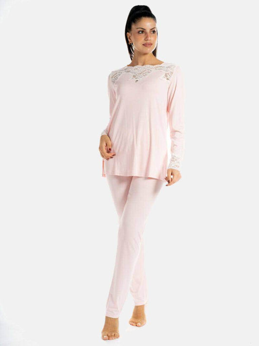 Pigiama Lungo Donna D2250 Amadine - evabiancheria