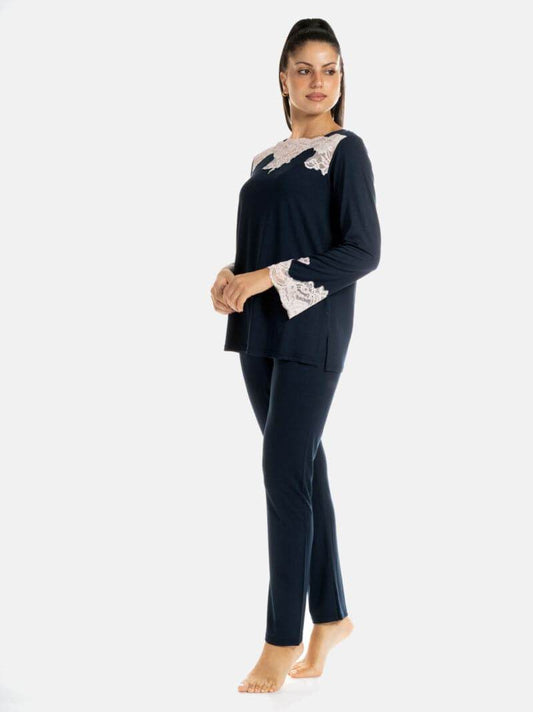 Pigiama Lungo Donna D2250 Amadine - evabiancheria