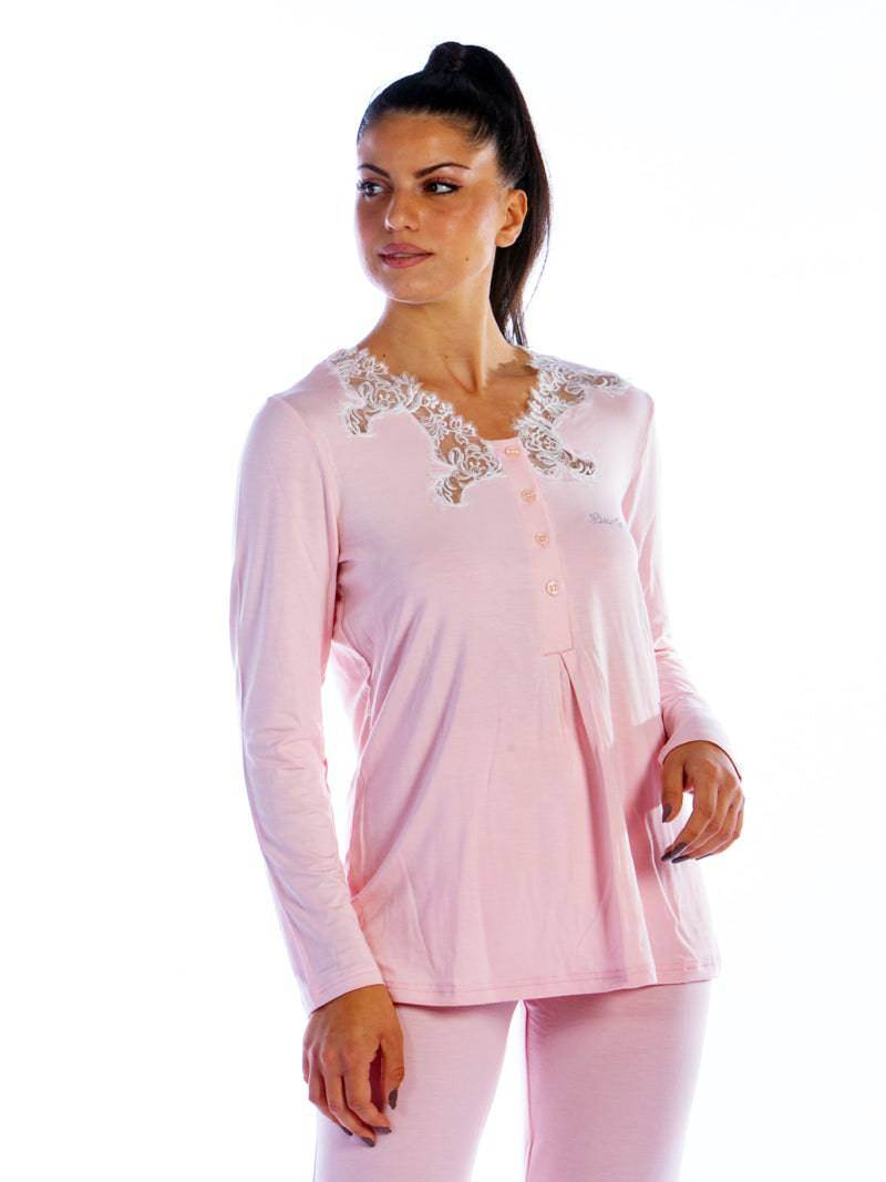 Pigiama Lungo Donna DL0050 Liu Jo Home - evabiancheria