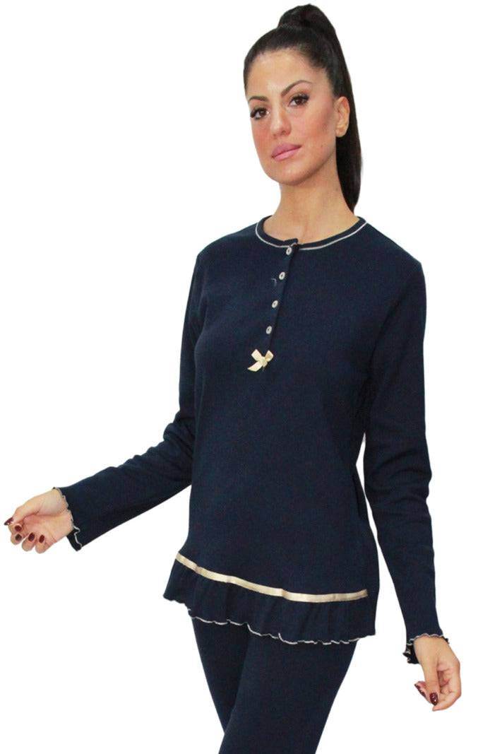 Pigiama Lungo Donna ESTER 3 Julie - evabiancheria