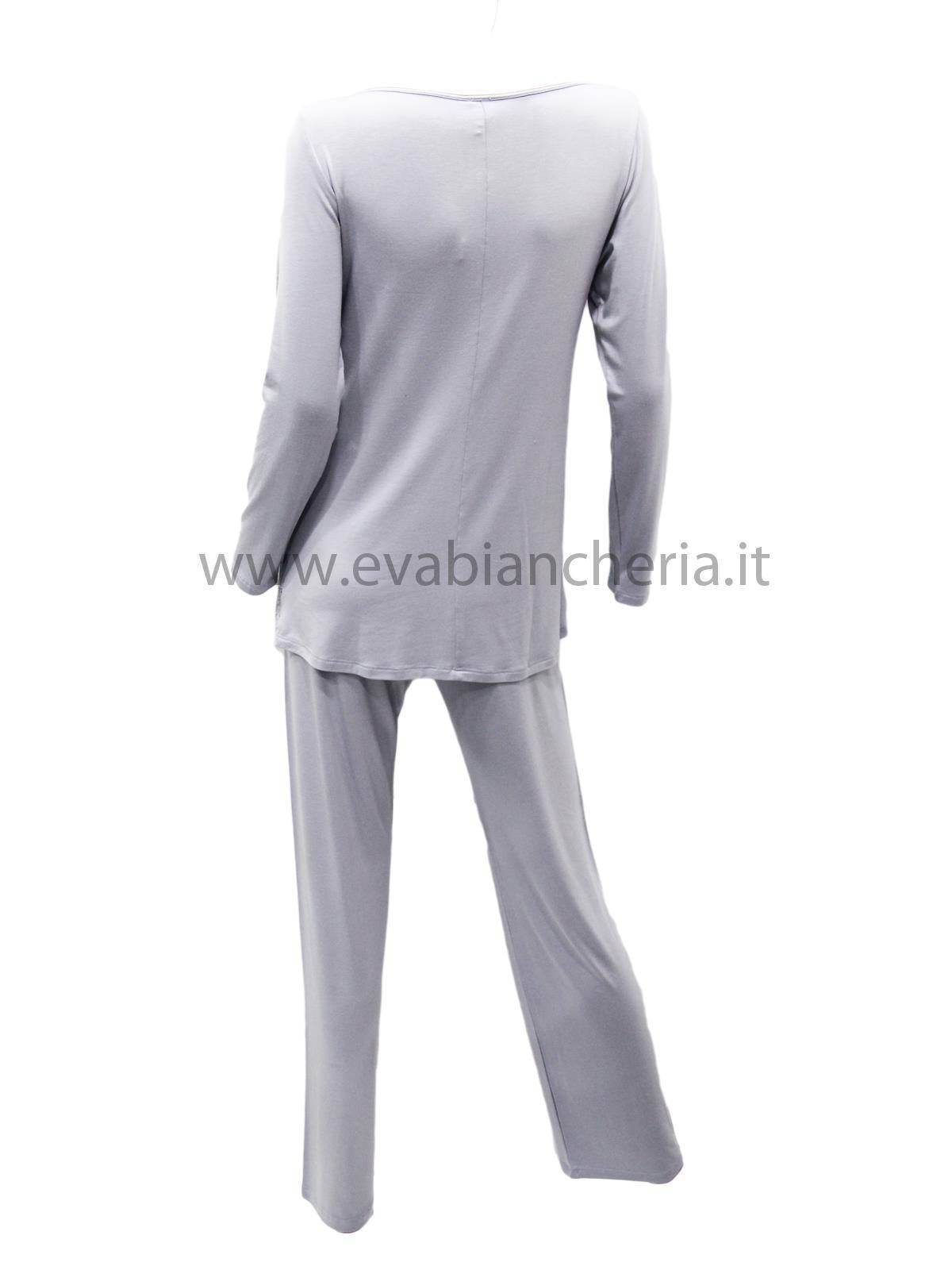 Pigiama Lungo Donna EVY 1565 Tata - evabiancheria