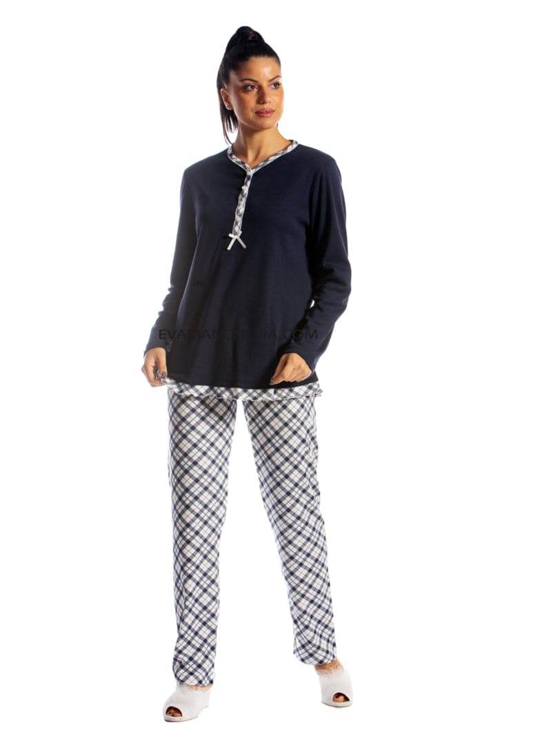 Pigiama Lungo Donna GIADA 3 Julie - evabiancheria