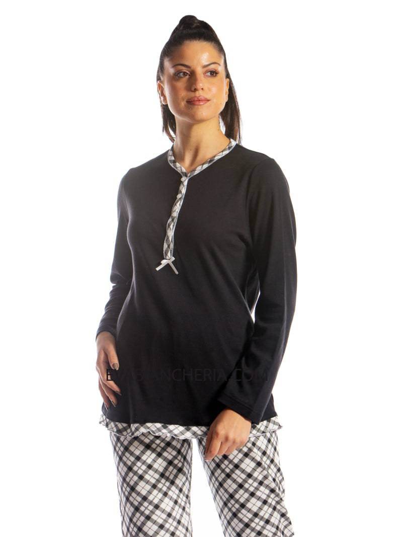 Pigiama Lungo Donna GIADA 3 Julie - evabiancheria