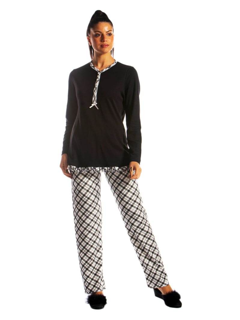 Pigiama Lungo Donna GIADA 3 Julie - evabiancheria