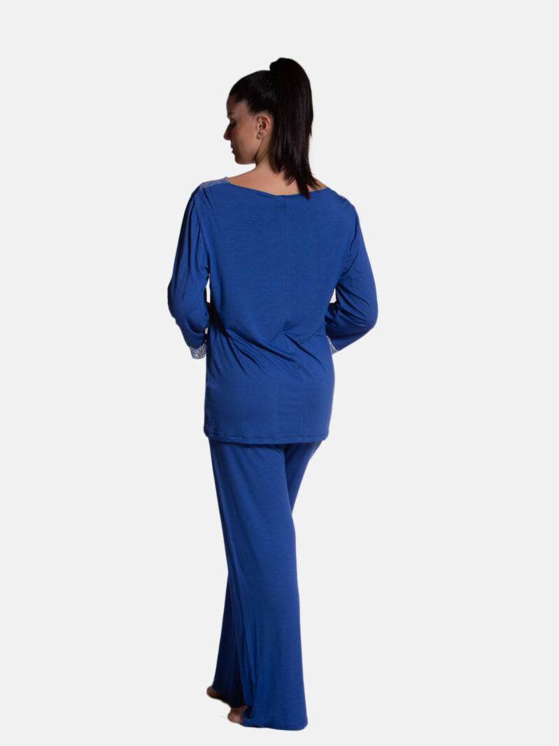 Pigiama Lungo Donna GINGER 8441 Pepita - evabiancheria