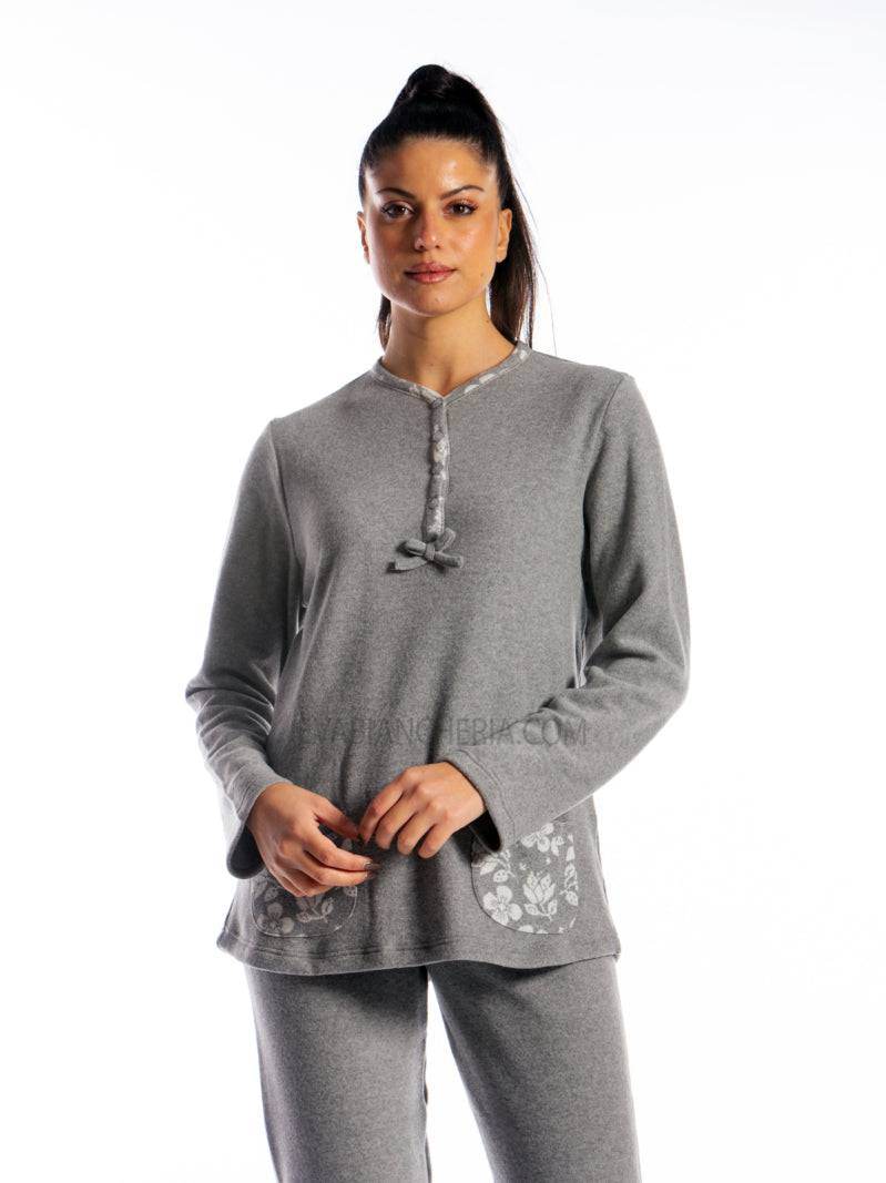 Pigiama Lungo Donna GIULIA 3 SER Julie - evabiancheria