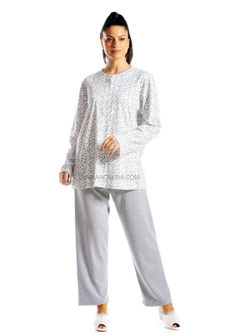 Pigiama Lungo Donna GRISELLA 3 Julie - evabiancheria