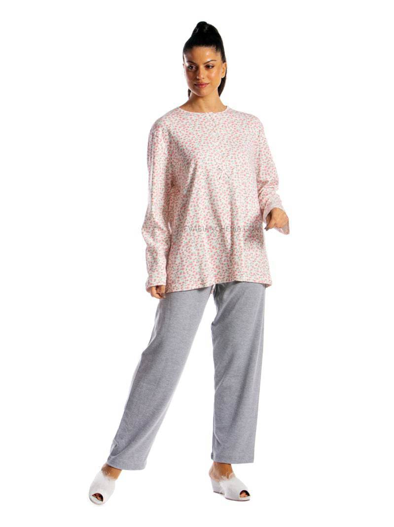 Pigiama Lungo Donna GRISELLA 3 Julie - evabiancheria
